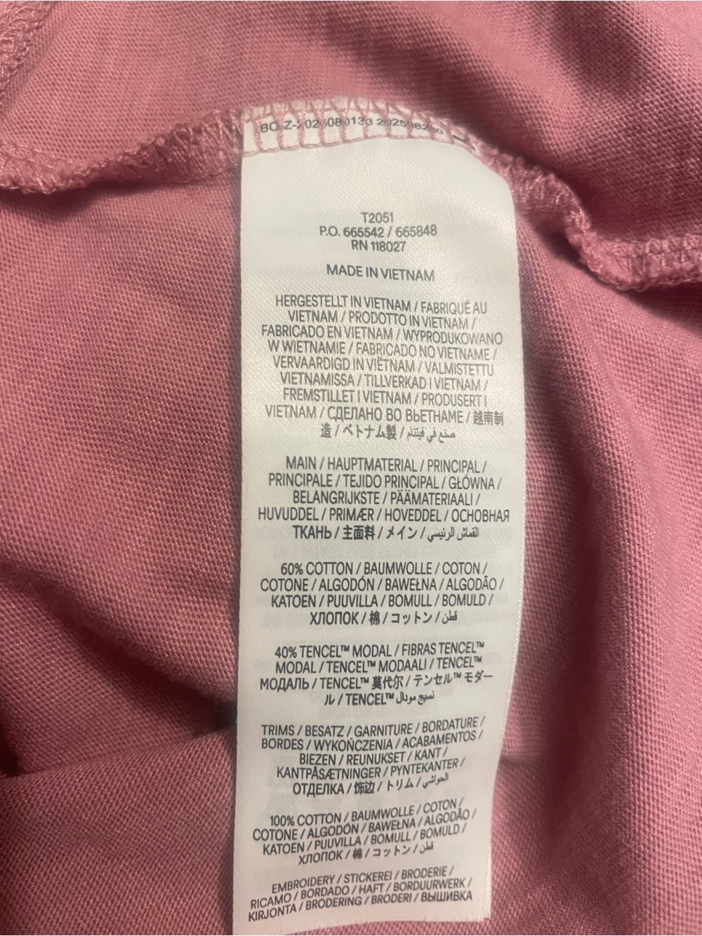 Boden Ada Eyelet Embroidery Knit Puffed Sleeve Top Cotton /Modal Lilas pink Sz 4 - Picture 6 of 10